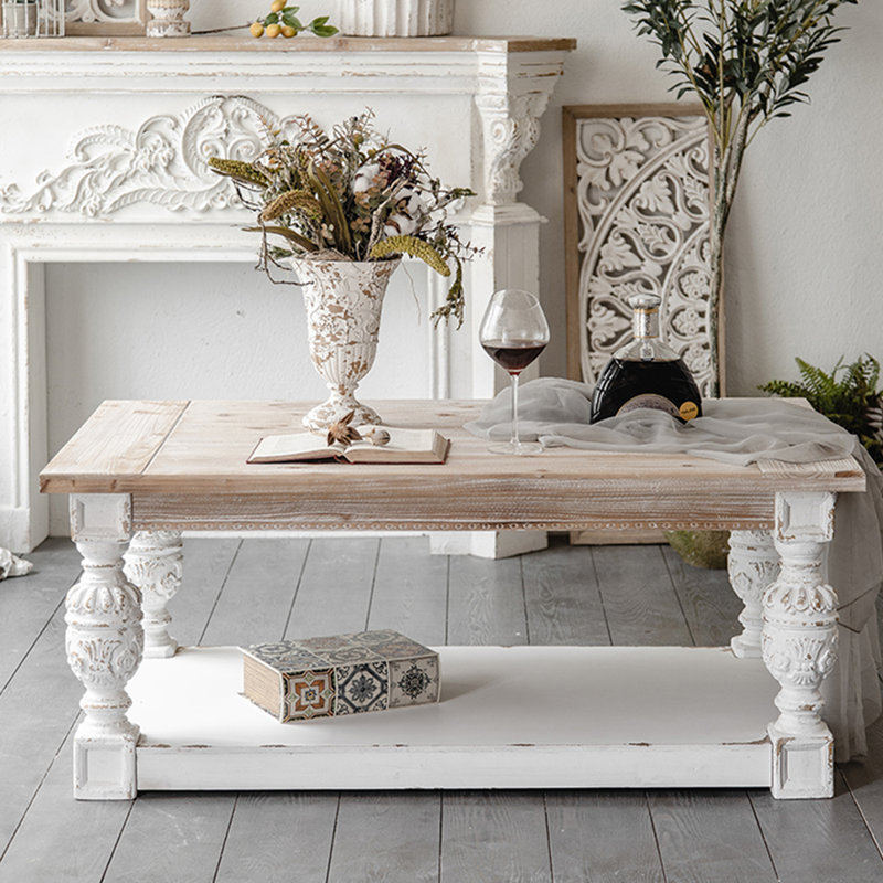 Table basse rectangulaire de style américain