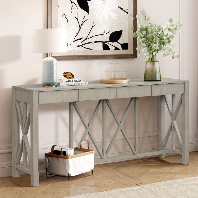 Huckins 60" Console Table, Gray