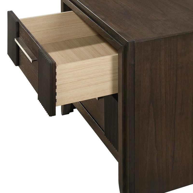 Table de chevet contemporaine à 2 tiroirs 1Pc