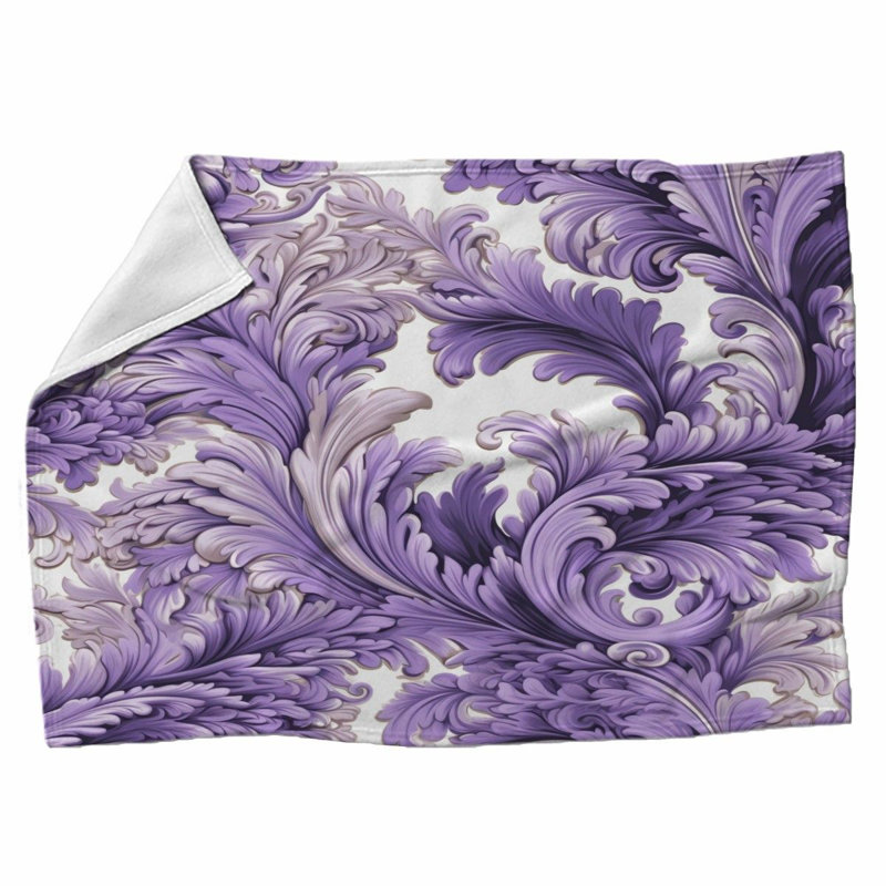 Machine Printed Throw Blanket, Throw