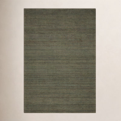 Abisai Green Hand-Woven Jute Rug