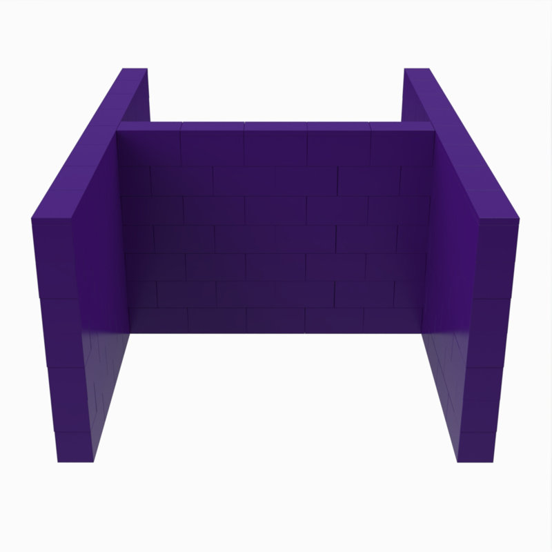 Ensemble de cabines EverBlock Space, Noir, 216"