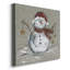Lin bonhomme de neige sur toile tendue I-Premium - prêt à accrocher-1129492399