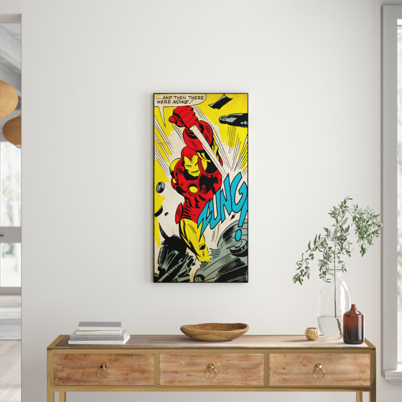 Iron Man Zung Graphic Art Print on Canvas