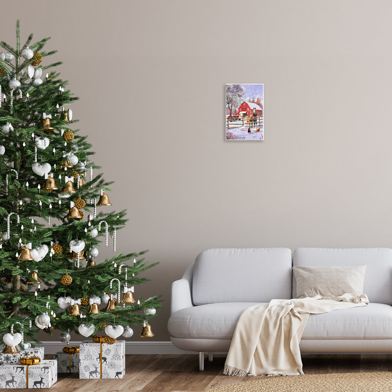 «Winter Farm Scene» par Pip Wilson, H 15 po x l 10 po