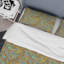 Ensemble de housse de couette bohémien Indian Turquoise and Green Paisley I - polyester microfibre-1025450590