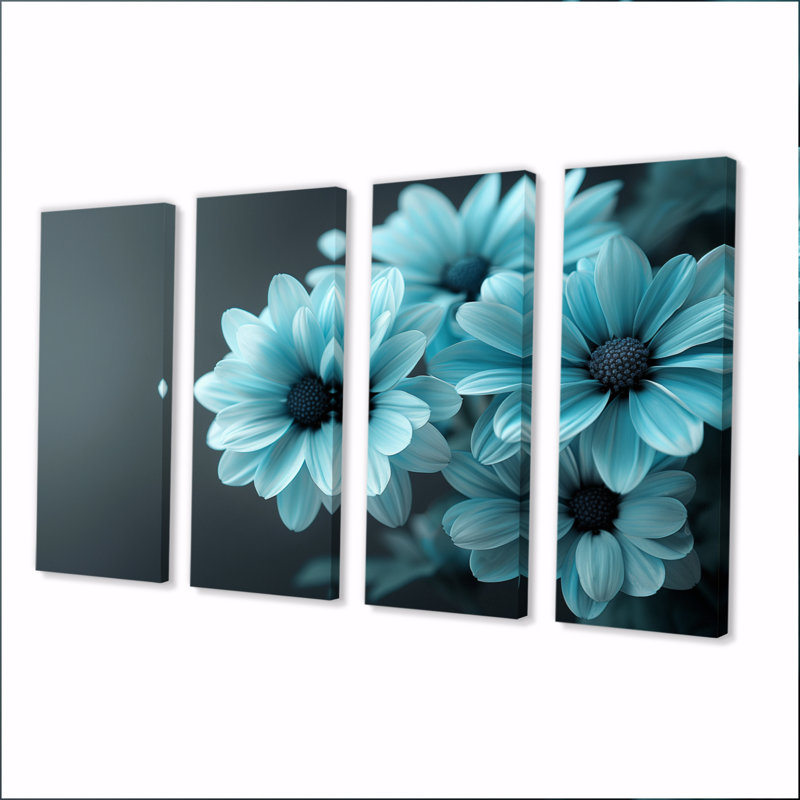 Ensemble de décorations murales bleues et mama, H 32 po x l 64 po
