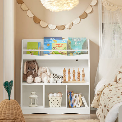 Ferretti 95 cm H X 90 cm W Kids Bookcase with Toy Storage