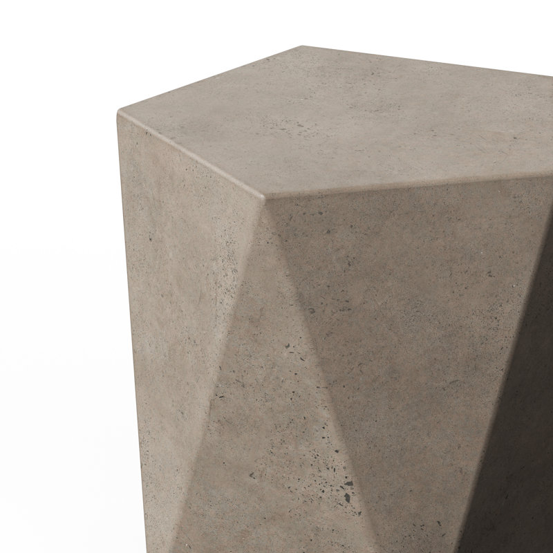 Kelson Accent Stool, Concrete