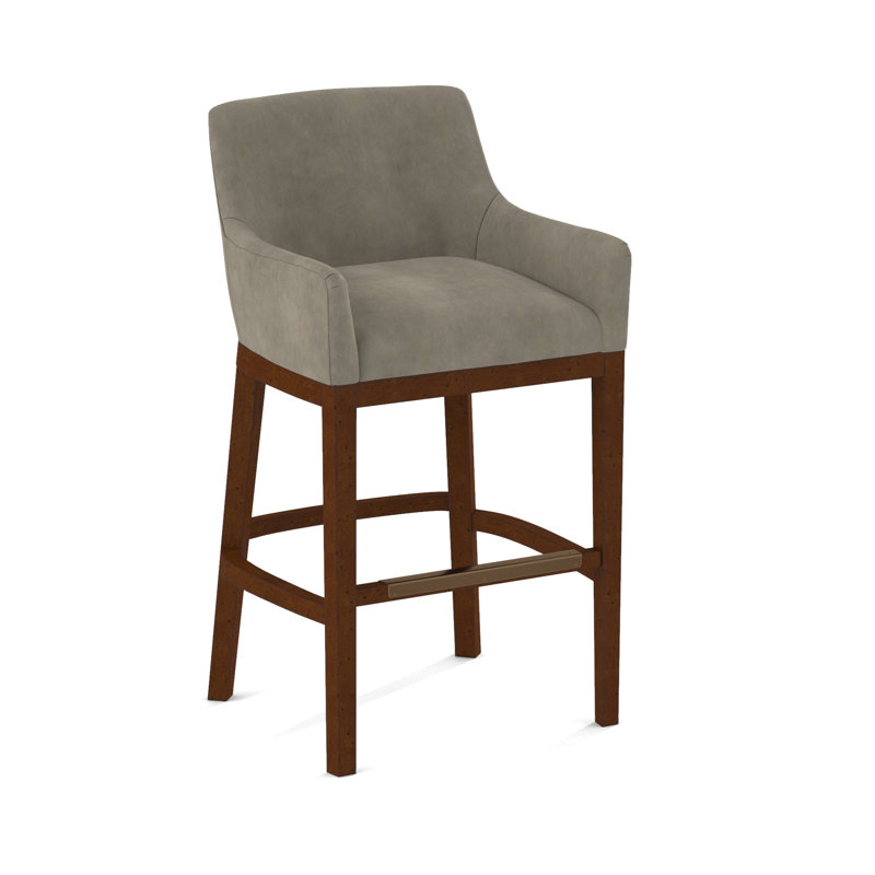 Upholstered Stool, White, Applause Ashton
