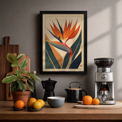 Bird of Paradise Botanical - Framed Print
