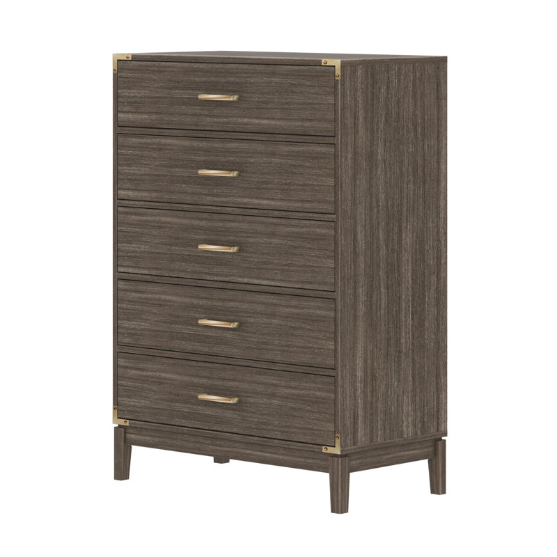 Commode 5 tiroirs Aydin, Argile