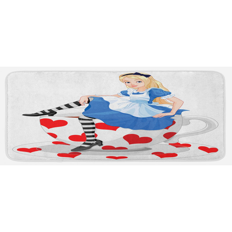 Tapis de cuisine alice in wonderland