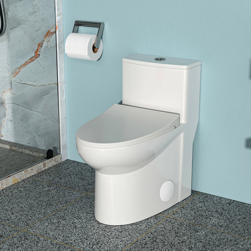 Dual Flush Ceramic Toilet With Long-Lasting Durability And Stable Flushing Function High Material Lid