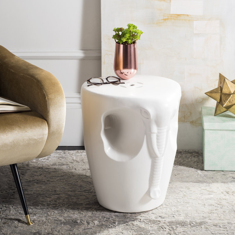 Tabouret de jardin en céramique Norristown