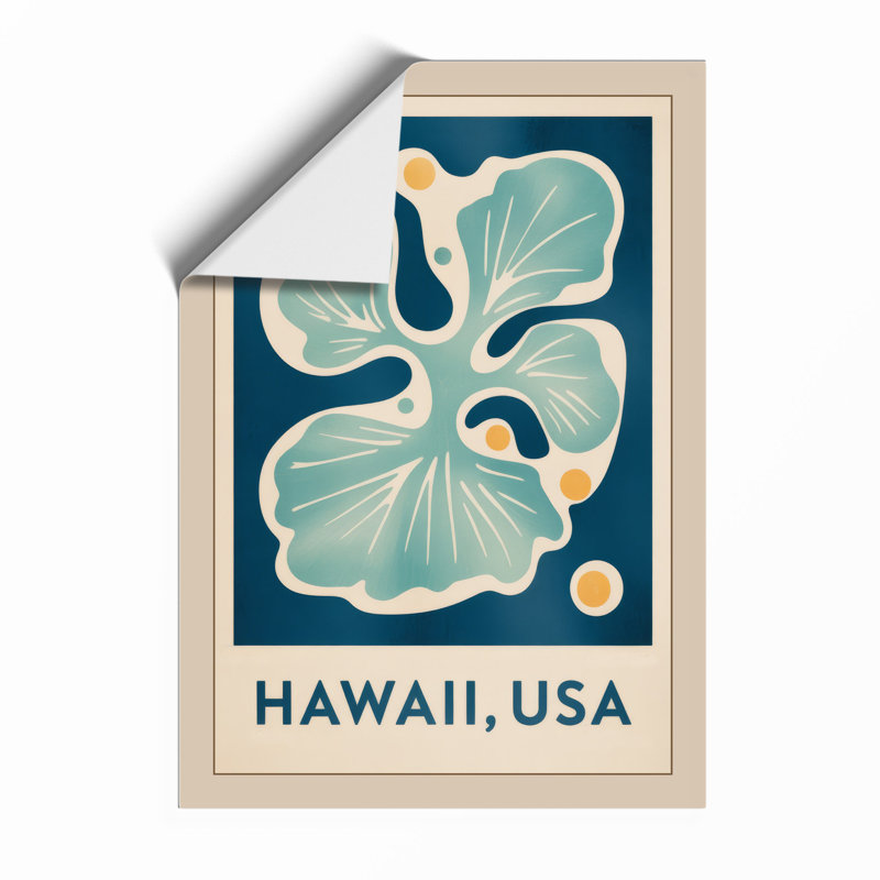 Hawaii Hibiscus Tropical - Framed Print, A4 - 29.7 x 21.0 cm, Unframed
