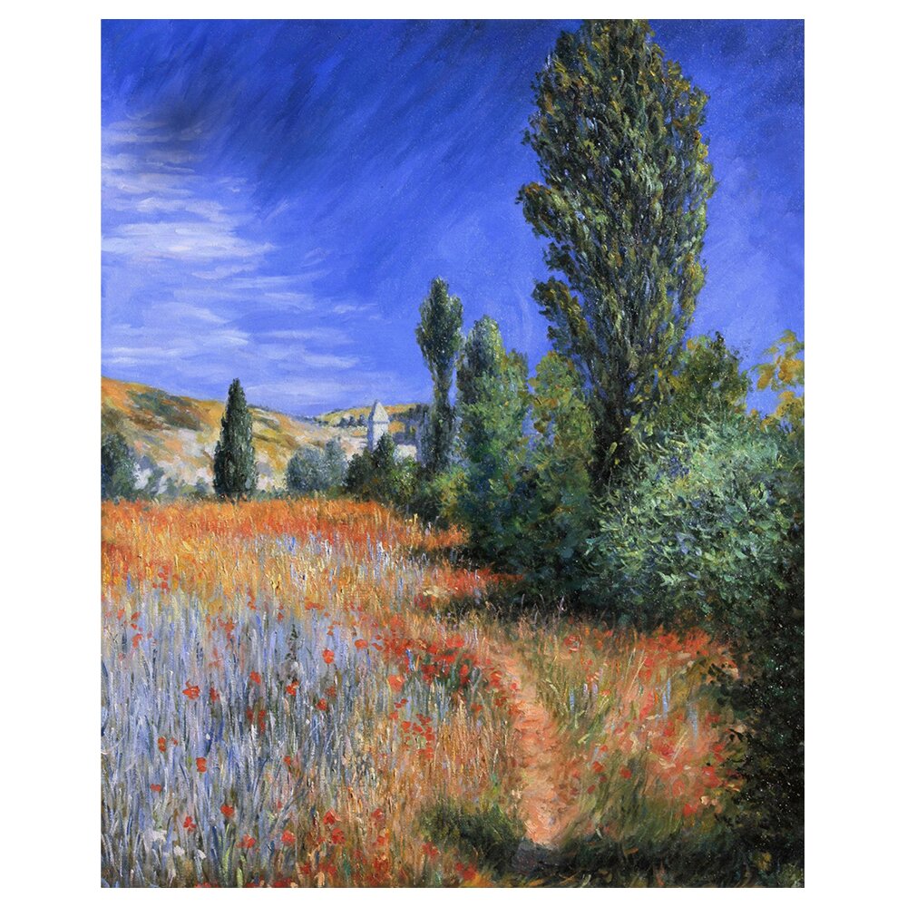 Leinwandbild Landschaft auf der Insel Saint-Martin von Claude Monet