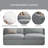 Upholstered U-Shaped Sectional Reversible-737938717