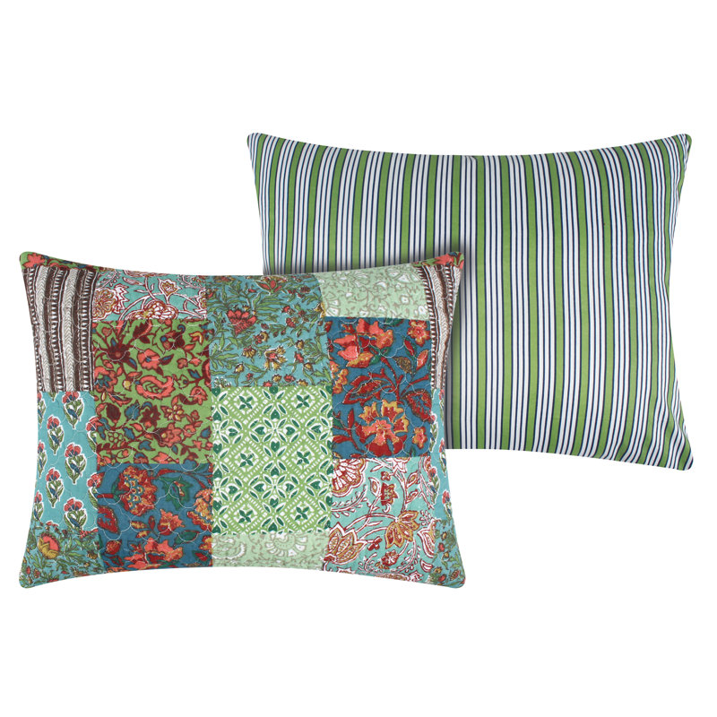 Greenland Home Fasions Jasmin Jade Standard Sham, 20x26, Standard