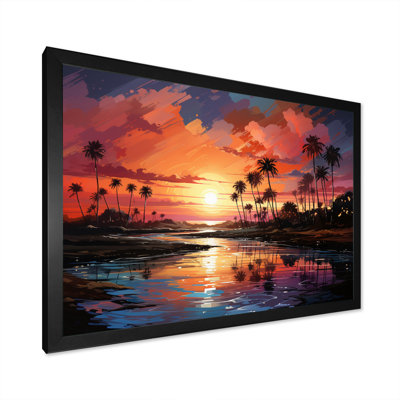 " Palm Trees Abstract Landscape III "
