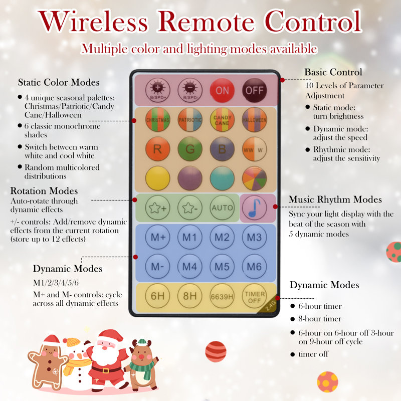  Arbre de Noël artificiel intelligent 7 pi avec lumières scintillantes télécommandées 7 pi, 7'
