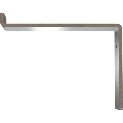 2"W x 8"D x 6 3/4"H Steel Truss Shelf Bracket, Hammered Silver