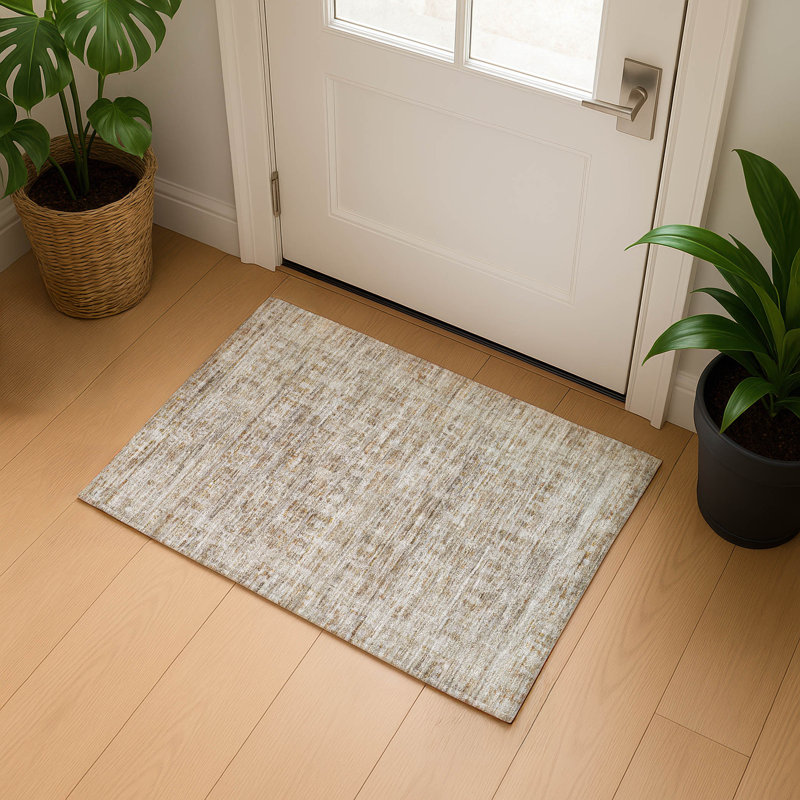 Premium Machine Washable Verlin AMF1775 Border Rug, Rectangle 1'8" x 2'6"