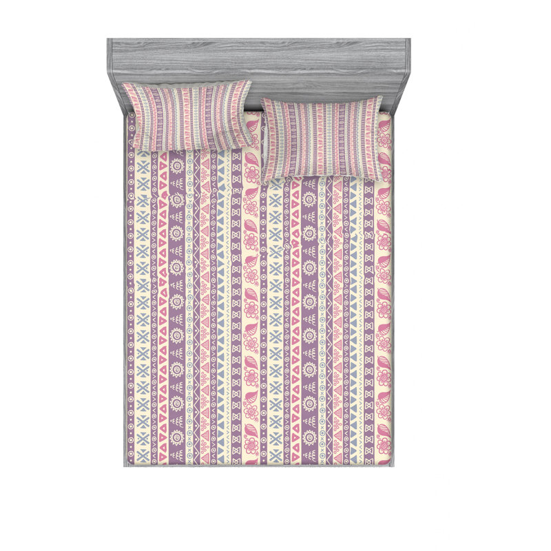 Microfiber Floral Sheet Set