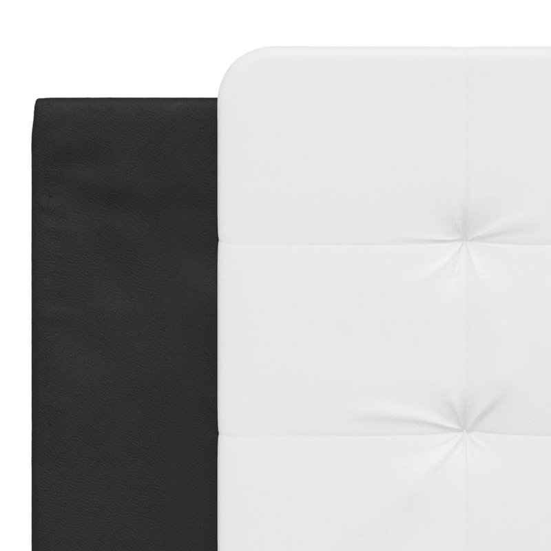 vidaXL Headboard Cushion White and Black, California King, Black/White