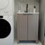 Armoire de salle de bain brune 30 po