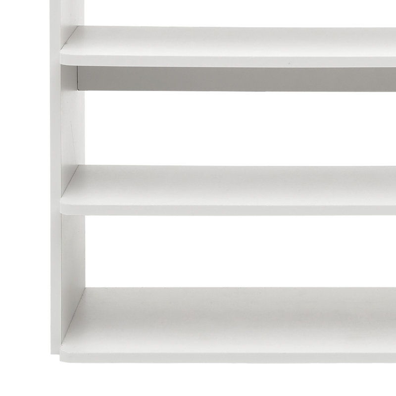 Shoe Rack, 120cm H x 82cm W x 26cm D, White