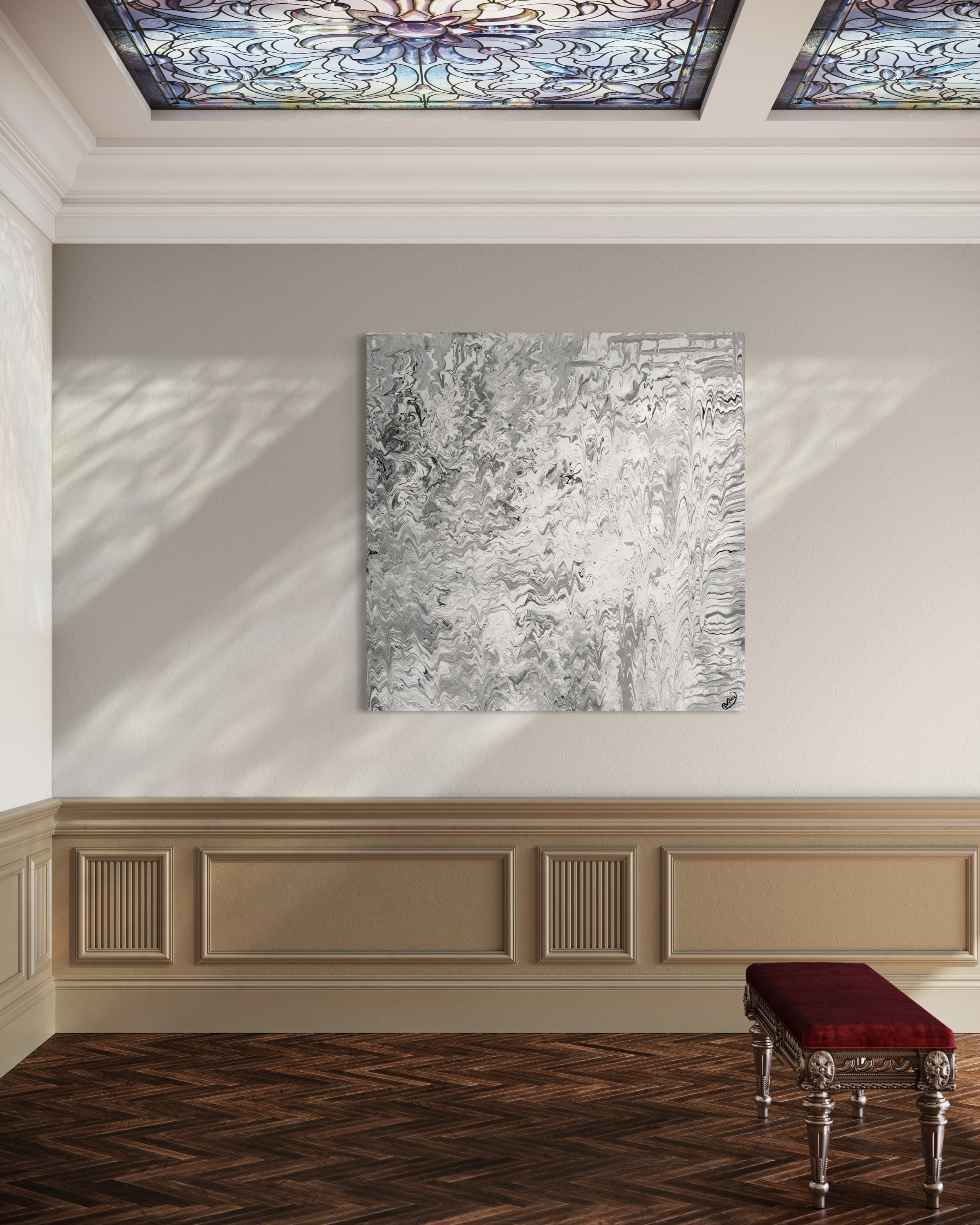Abstract Wall Art Exquisite Abstract Hand Pour Wall Art 36 x 48