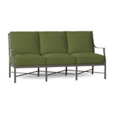 Monaco 74.5" Wide Outdoor Patio Sofa with Cushions
