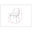 Chaise d'appoint rembourrée en cuir massif Estelle-1660306479