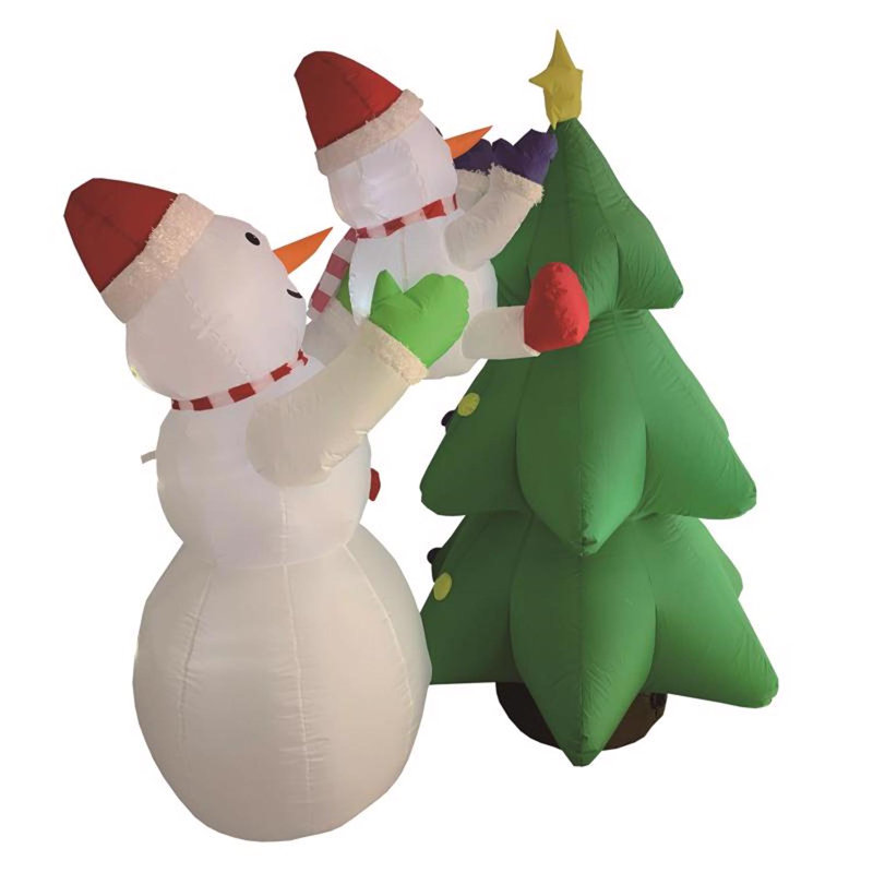 The Holiday Aisle® Snowman with Tree 6 ft. Inflatable