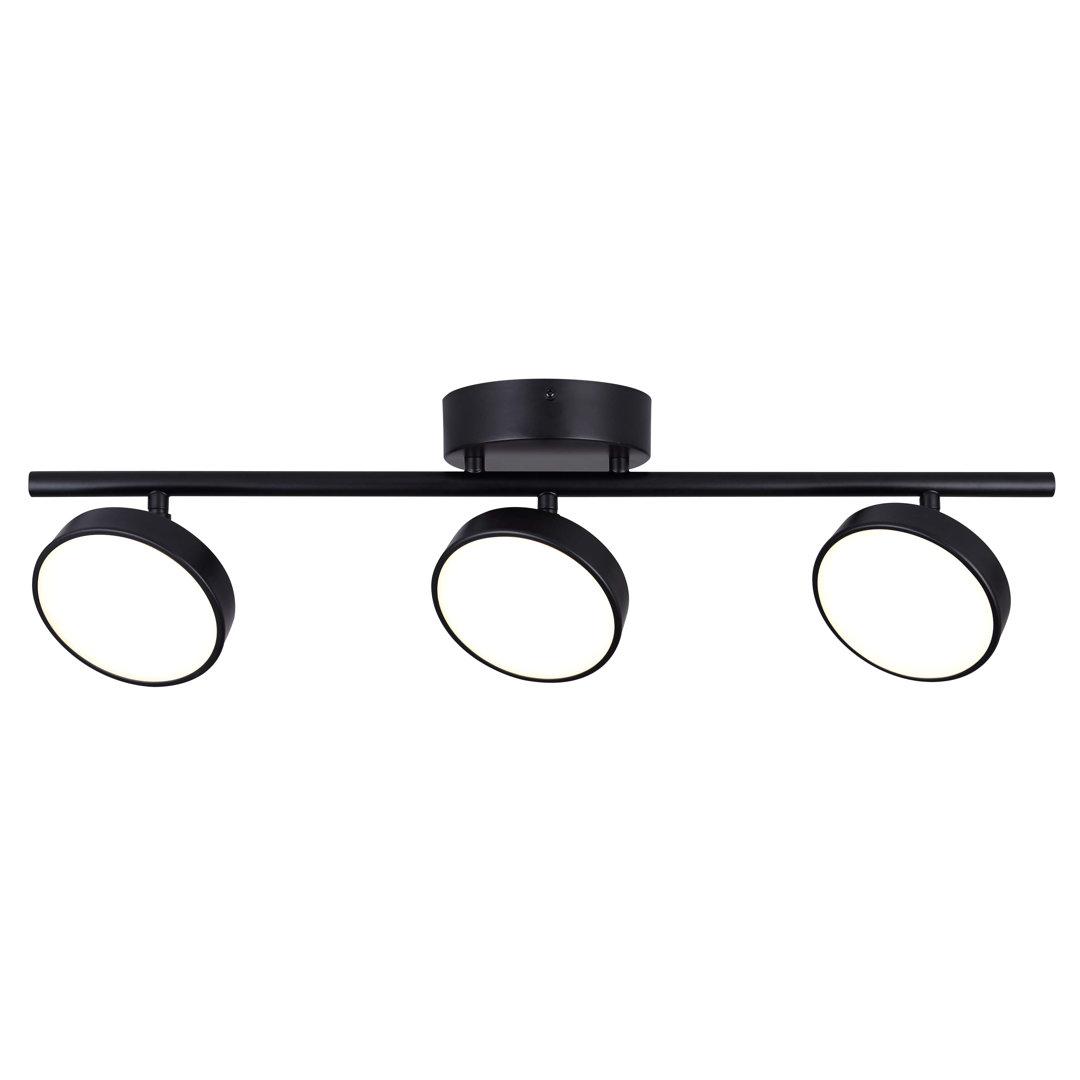 Fixed Track Lighting Track Kit with Dimmable and Adjustable Head Canarm 