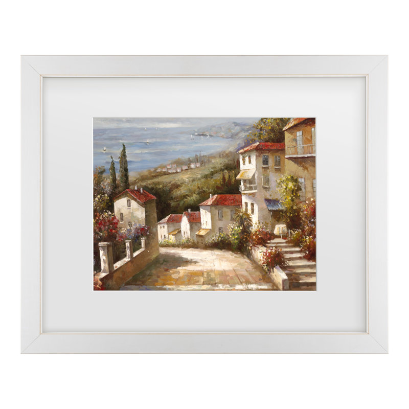 «Home In Tuscany» par Joval, H 13 po x l 16 po x P 0,75 po, Blanc