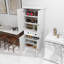 Garde-manger de 71 po avec 4 portes, un tiroir et 2 tablettes réglables - Blanc