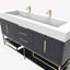 Ensemble de meuble-lavabo double l 59,45 po x P 19,75 po x H 36 po Ivanees Blossom-67965645