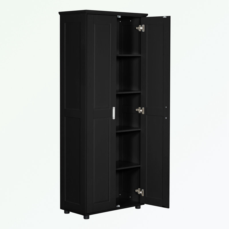 Armoire de rangement avec deux portes et tablette réglable