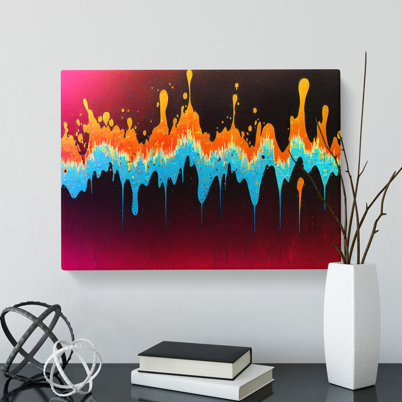 Modern Audio Equalizer Art Vol.2 Abstract - Wrapped Canvas, 35cm H x 50cm W x 3cm D