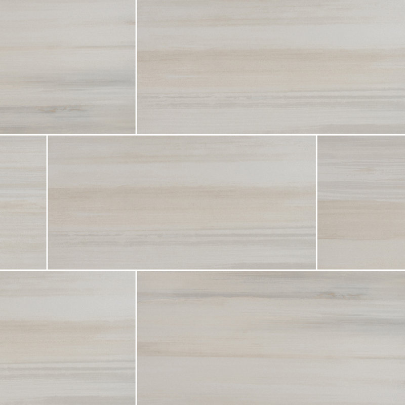 WaterColor 12 in. x 24 in. Matte Porcelain Floor and Wall Tile, Nevara
