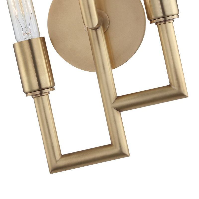 Angler 3 - Light Flush Mounted Sconce, Aged Brass