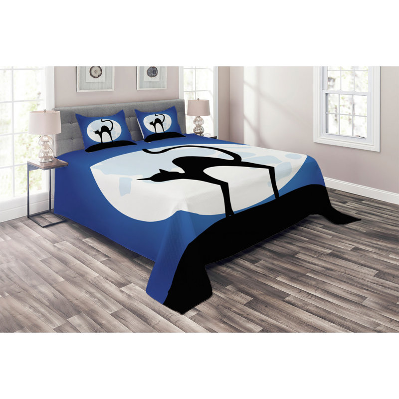 Polyester Coverlet, Queen Bedspread + 2 Shams