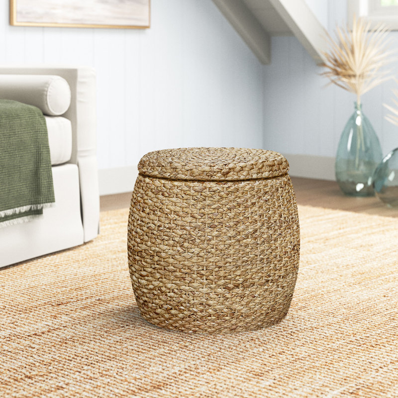 Mar Vista Upholstered Ottoman, Natural