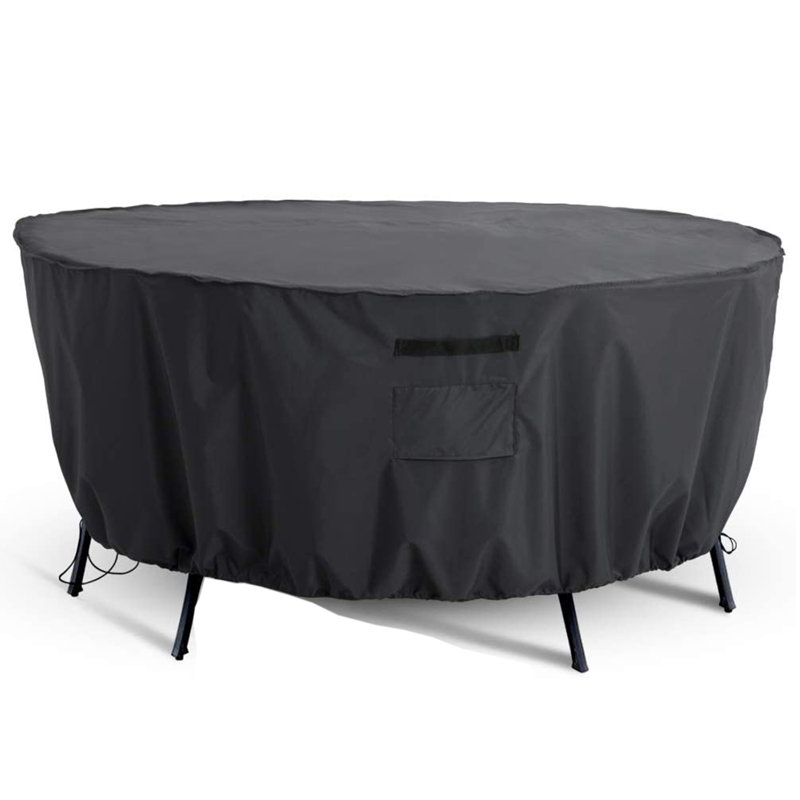 Housse de table d'extérieur résistante à l'eau et à la décoloration, H 27 po x l 72 po x P 72 po