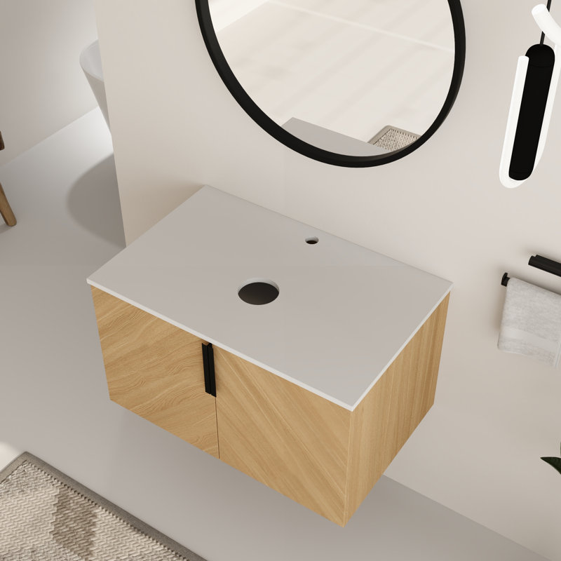 Base de meuble-lavabo simple 30 po Caldicot, armoire de base sans lavabo