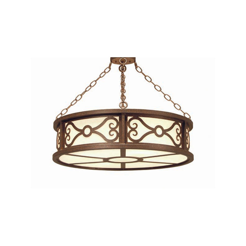 Plafonniers encastrés 4 lumières Donya, Étain, Faux albâtre