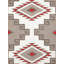 5'X8' Southwestern Area Rug in Ivory