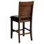 Ensemble de 2 chaises rembourrées à hauteur de comptoir, chaises de bar en bois